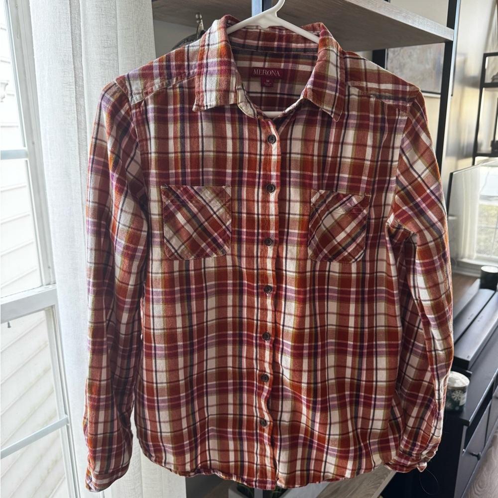 Merona Multicolor Plaid Shirt